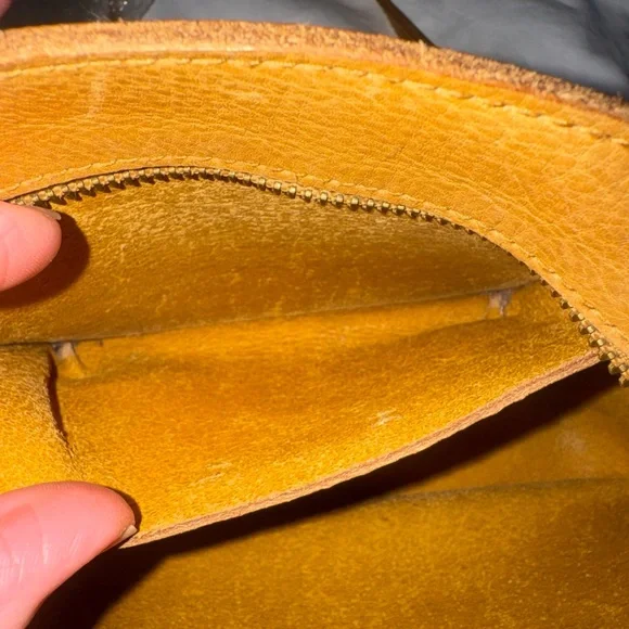 Madewell the Sydney tan crossbody genuine leather handbag EUC - Picture 12 of 13